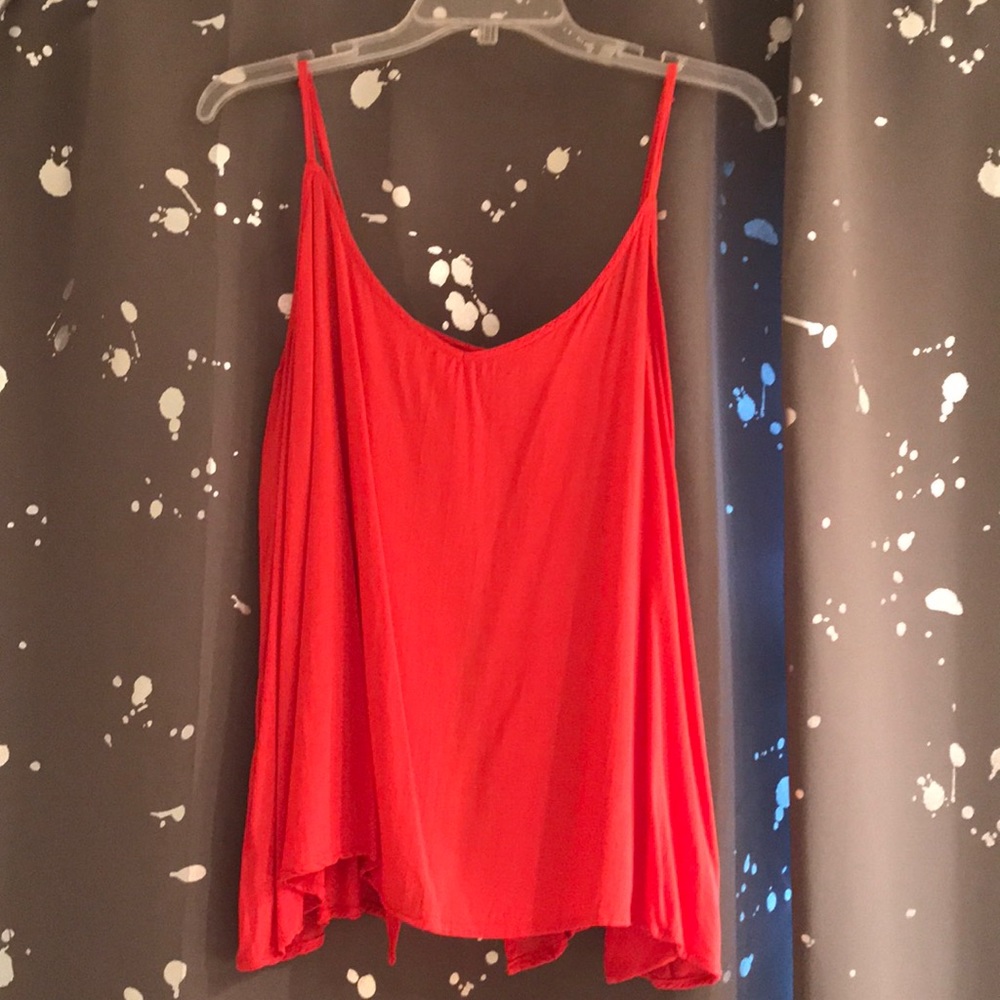 Orange/red tank top